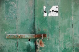 behind the door